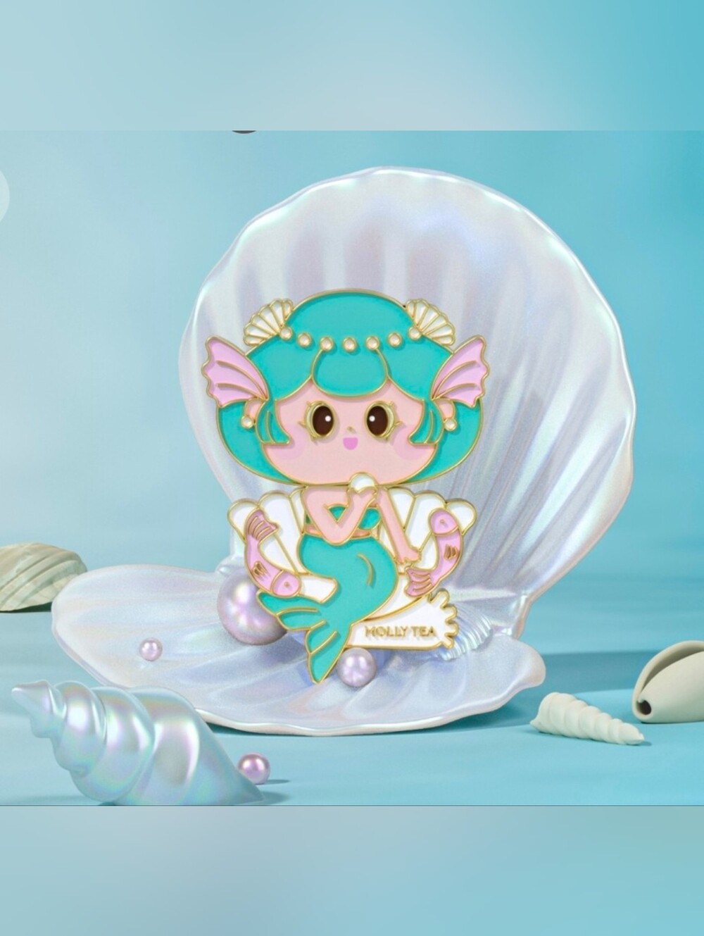 Molly Tea Zodiac Pisces Magnetic Pin